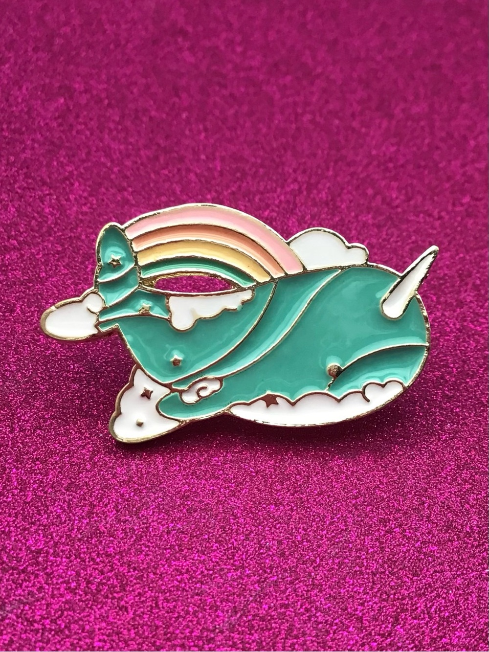 Narwhal Enamel Pin